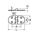 bisagra inox 75×38 A2 304 a