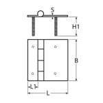 bisagra inox tornillo A4 316 a