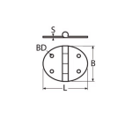 bisagra redondo 50×31 a