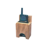 Soporte VHF Teléfono en madera teca para barcos.