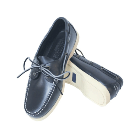 Zapato Náutico Skipper Cuero Azul Marino Lalizas
