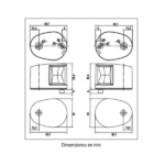 Lalizas Luces Babor-Estribor Montaje Horizontal FOS LED 12