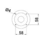 contenedor ducha empotrable 70mm Trem
