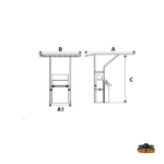 Trem Toldo T-Top de Aluminio Universal