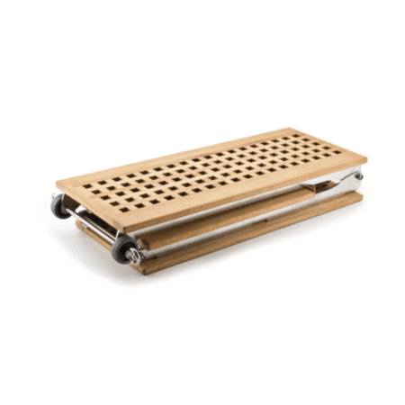 Pasarela Plegable Inox Suelo Madera de Rejilla Tris