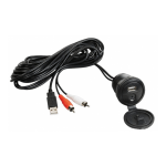 cable ubs auxiliar con panel frontal estanco