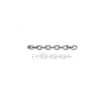 Cadena no Calibrada Galvanizada DIN 763 de 6mm - 1 Metro