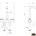 grifo mezclador abatible bit spout