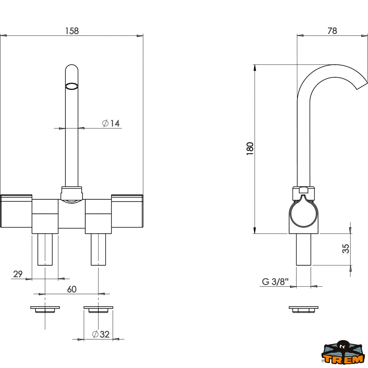 Grifo Mezclador Abatible Big Spout Grifo Mezclador Abatible Big Spout