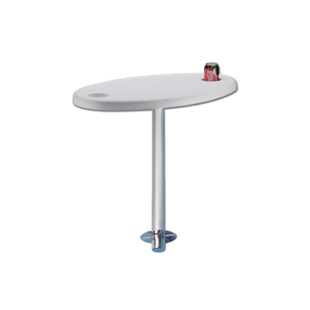 Mesa con soporte desmontable y portabebidas