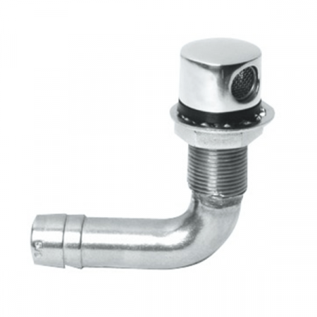 Respiradero Combustible acero inox ángulo 90 grados 16 mm