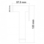 pulsador de ducha trem 123 mm