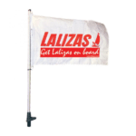 Poste Enchufable para Bandera Lalizas 50 cm Base Negra