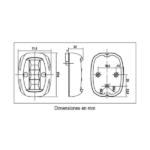 Luz Alcance Montaje Vertical 135 FOS LED 20 1