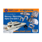 Zineti Kit Anodos Mercury-Mercruiser Alpha One GEN II