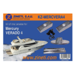 Zineti Kit de Anodos para Mercury Verado 4