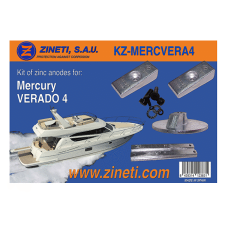 Zineti Kit de Anodos para Mercury Verado 4