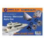 Zineti Kit de Anodos para Mercury Alpha One