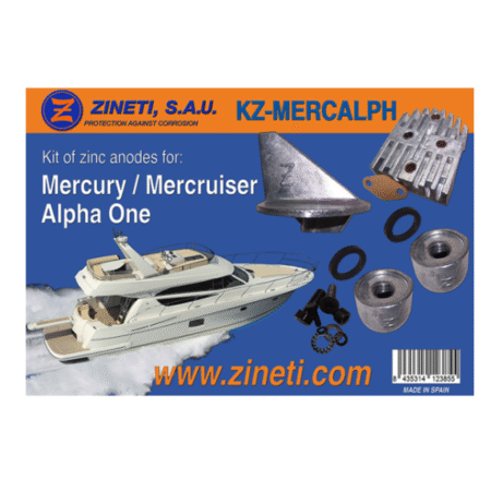Zineti Kit de Anodos para Mercury Alpha One