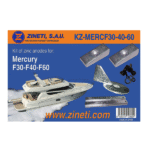 Zineti Kit de Anodos para Mercury F30-F40-F60