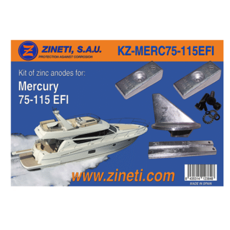 Zineti Kit de Anodos para Mercury 75-115 EFI
