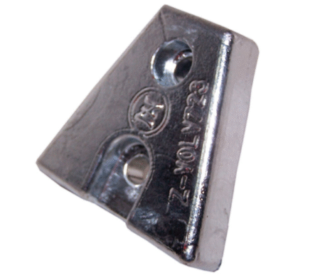 Zineti Anodo Placa para Motor V.P. Triangular Serie DPX