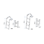 Lalizas Escalera Plegable Inox 316