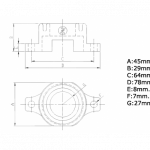 Anodo Collar Para motor Johnson-OMC