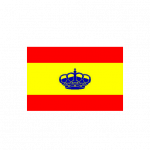 Bandera España con Corona 60 x 40 cm