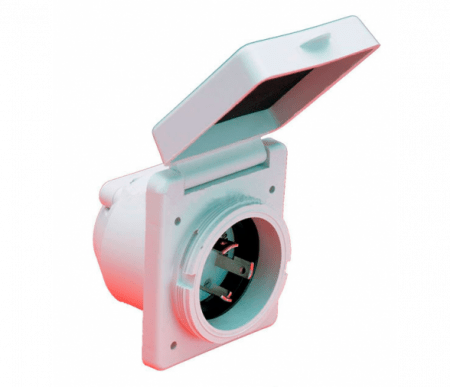 Base PVC con Tapa Marinco 16 A