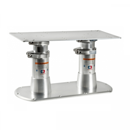 Pedestal Doble de Gas con base 615 x 300 mm