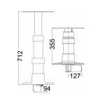 pedestal eléctrico de mesa gigante 1