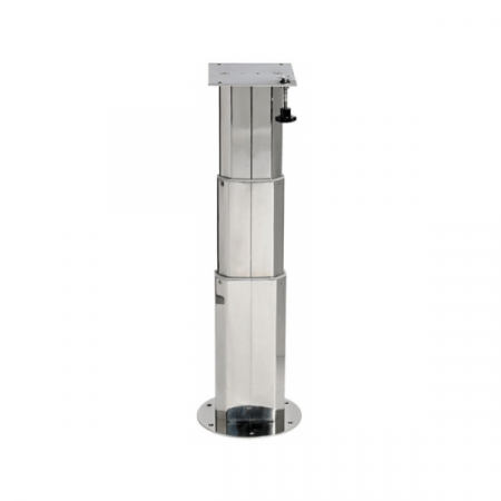 Pedestal para Mesa Telescópico Acero Inox doble extensión