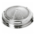 plafón inox con interruptor led 140 mm