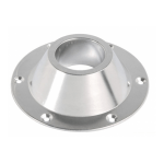 soporte para barra cónico aluminio inferior