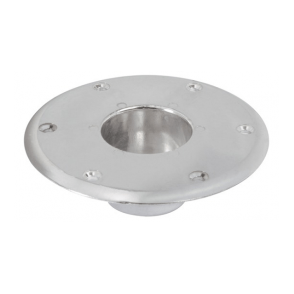 soporte para barra cónico aluminio Soporte Pedestal conico aluminio inferior