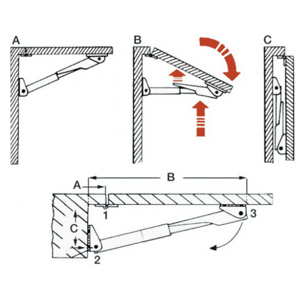 soporte para mesa plegable tipo rakego 2