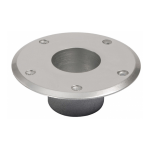 Soporte Pedestal Cónico Aluminio Pulido Inferior