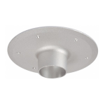 soporte pedestal cónico pulido superior aluminio