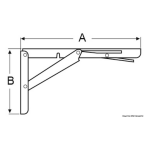 soporte plegable acero inoxidable para mesa tablero_1