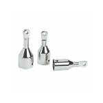 terminal acero inox recto para tubo 22 mm