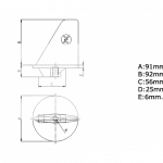 Zineti Anodo Aleta Larga para Fueraborda Yamaha 55Hp