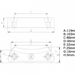 Zineti Anodo Barra Zn Volvo Duo Prop