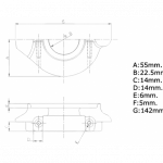 Zineti Anodo Collar para propulsor Velero