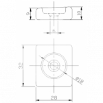 Zineti Anodo Honda Placa para Motor 8-10-15 Hp 4T