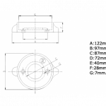 Zineti Anodo Placa 120 Intraborda Velero Volvo
