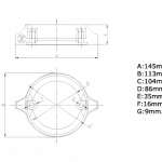 Zineti Anodo Placa 290 Duoprop