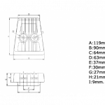 Zineti Anodo Placa Volvo Serie SX