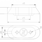 Zineti Anodo Placa Yamaha F-25 4T trim, Honda bF 2-15cV