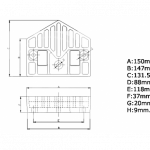 Zineti Anodo Placa Zn Yamaha V-8
